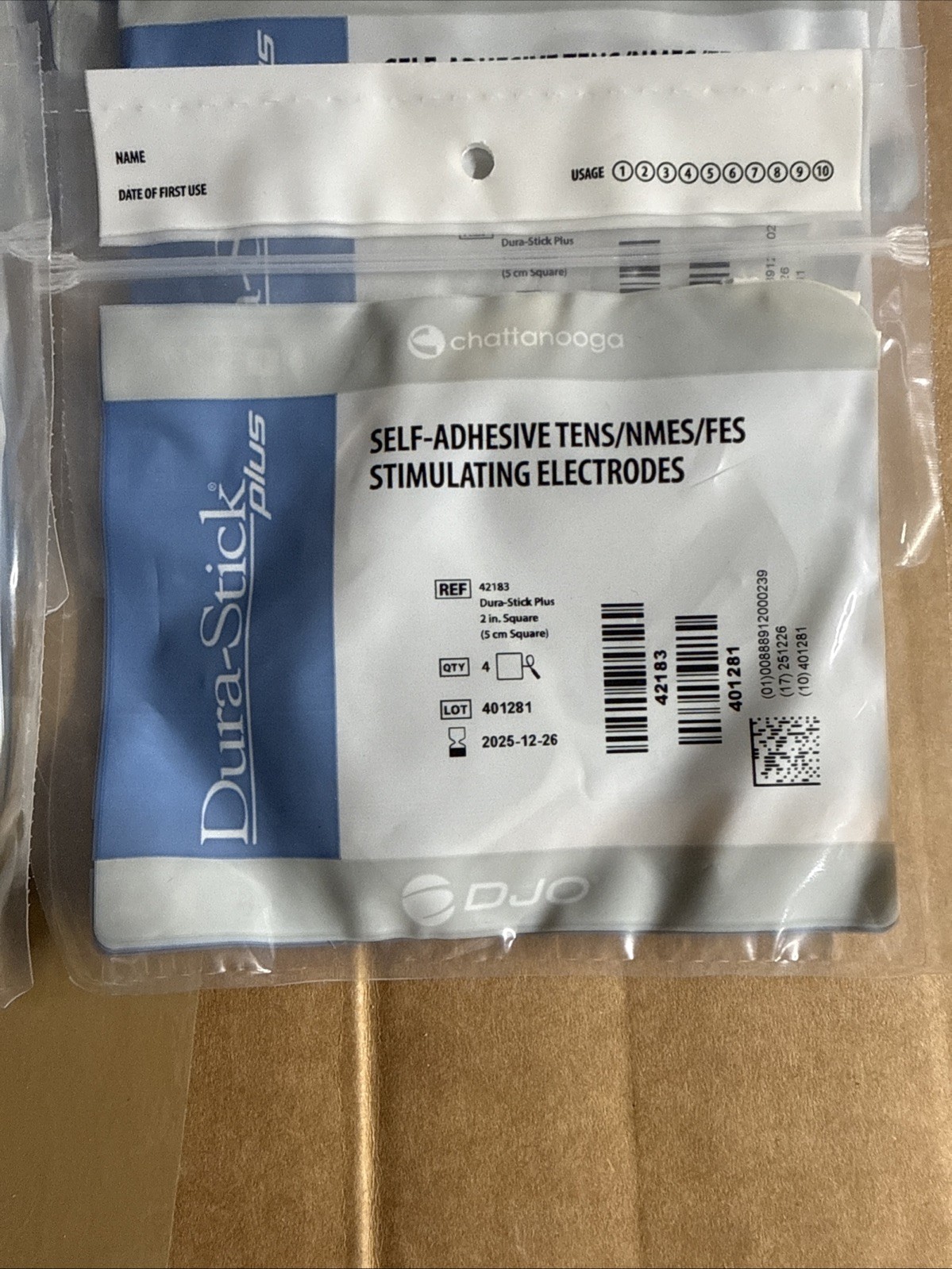 Dura Stick Plus Electrode 42183 2" X 2" Square (10/pk, 40 Total)