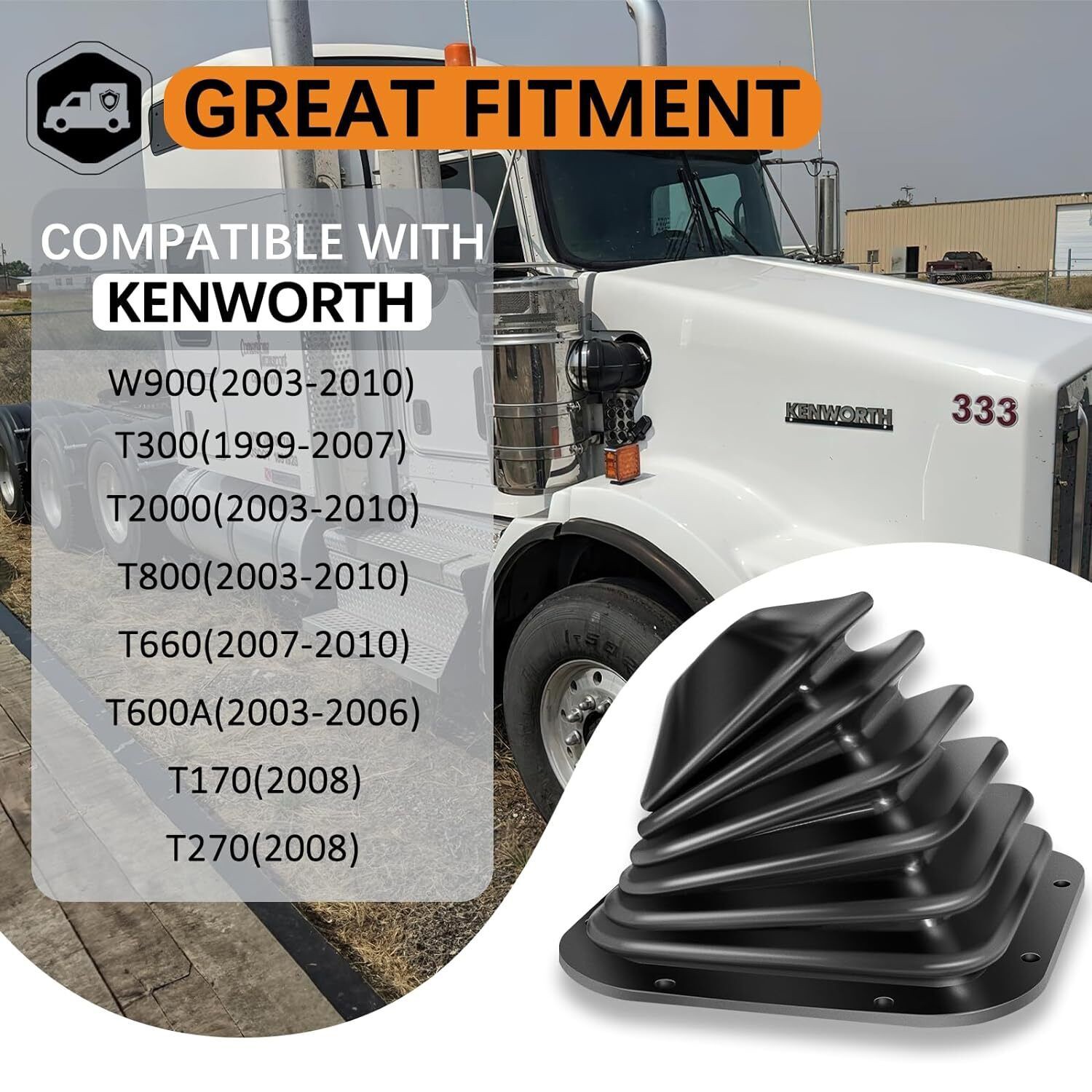 K042-79 924-5405 For Kenworth Models Automatic / Manual Square Shift Lever Boot