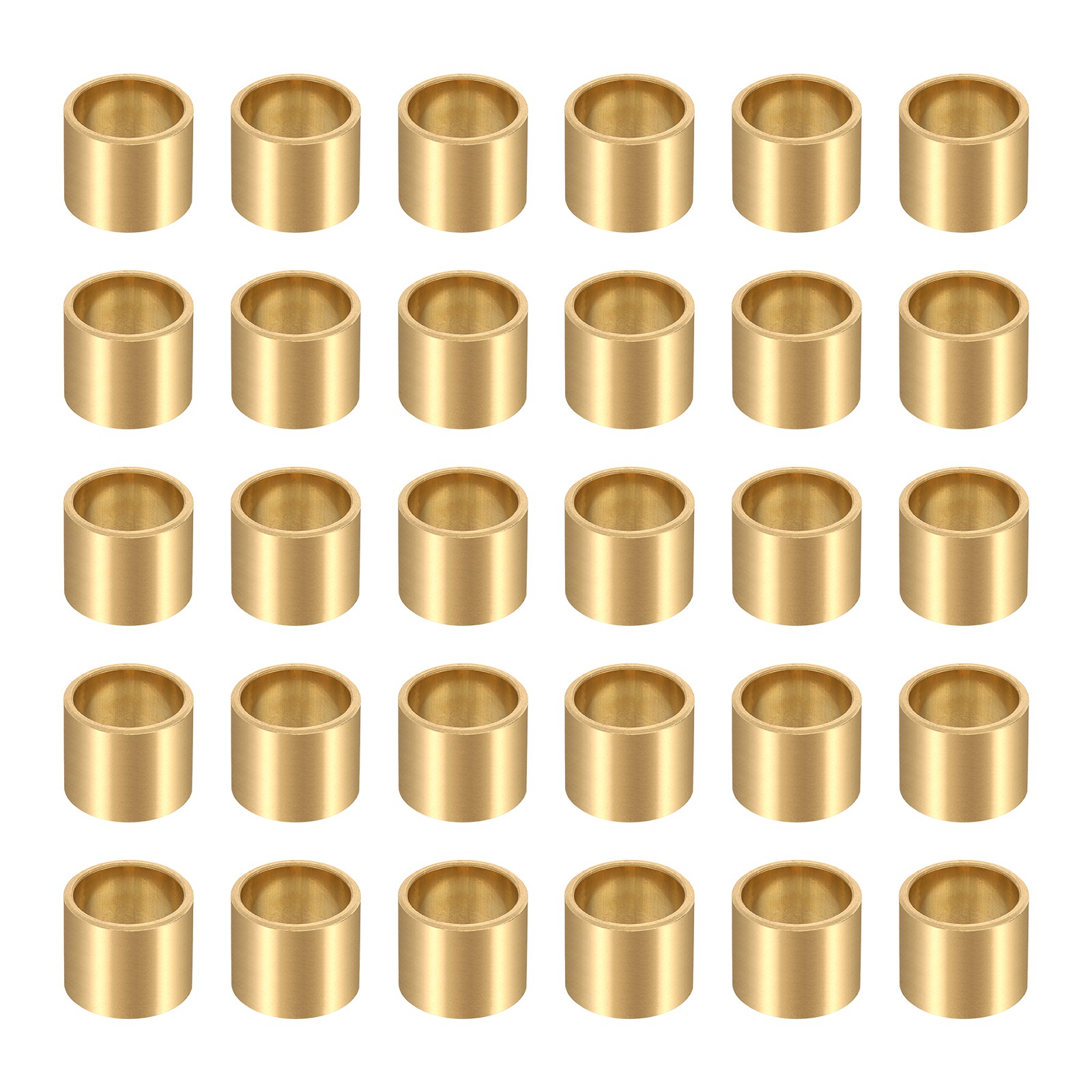 30Pcs Sleeve Bearings, 10x12x10mm Self-Lubricating Sintered Bronze Bushings