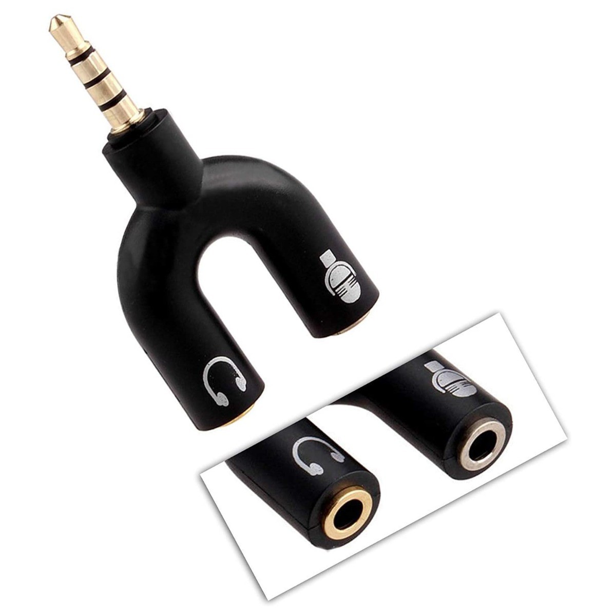 3.5mm Audio Y Splitter Headphone Adapter