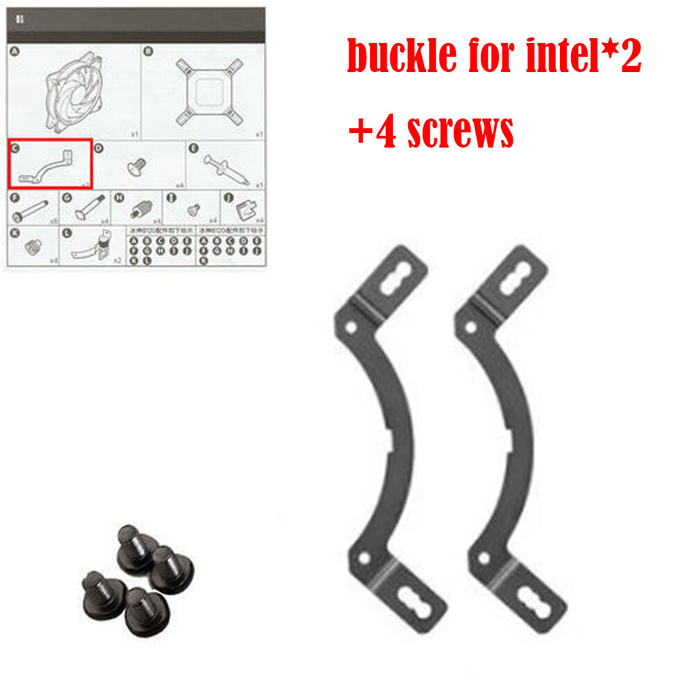 2+4pcs CPU Installation Kit For Cooler Master B120 B240 Intel 115x/1200/1700