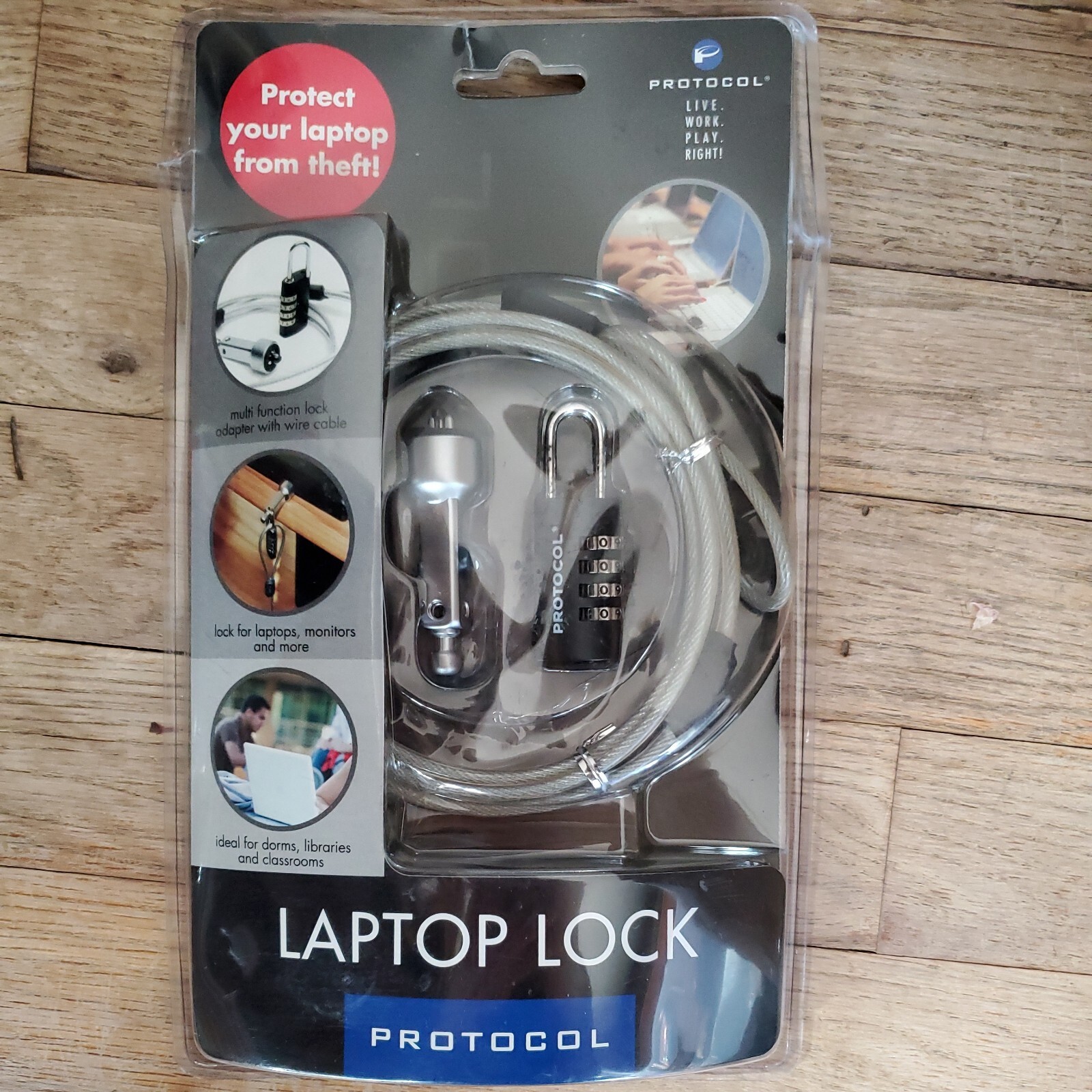 Security Anti-Theft Combination Laptop ebook Cable Lock 4 Digit Password Protoco