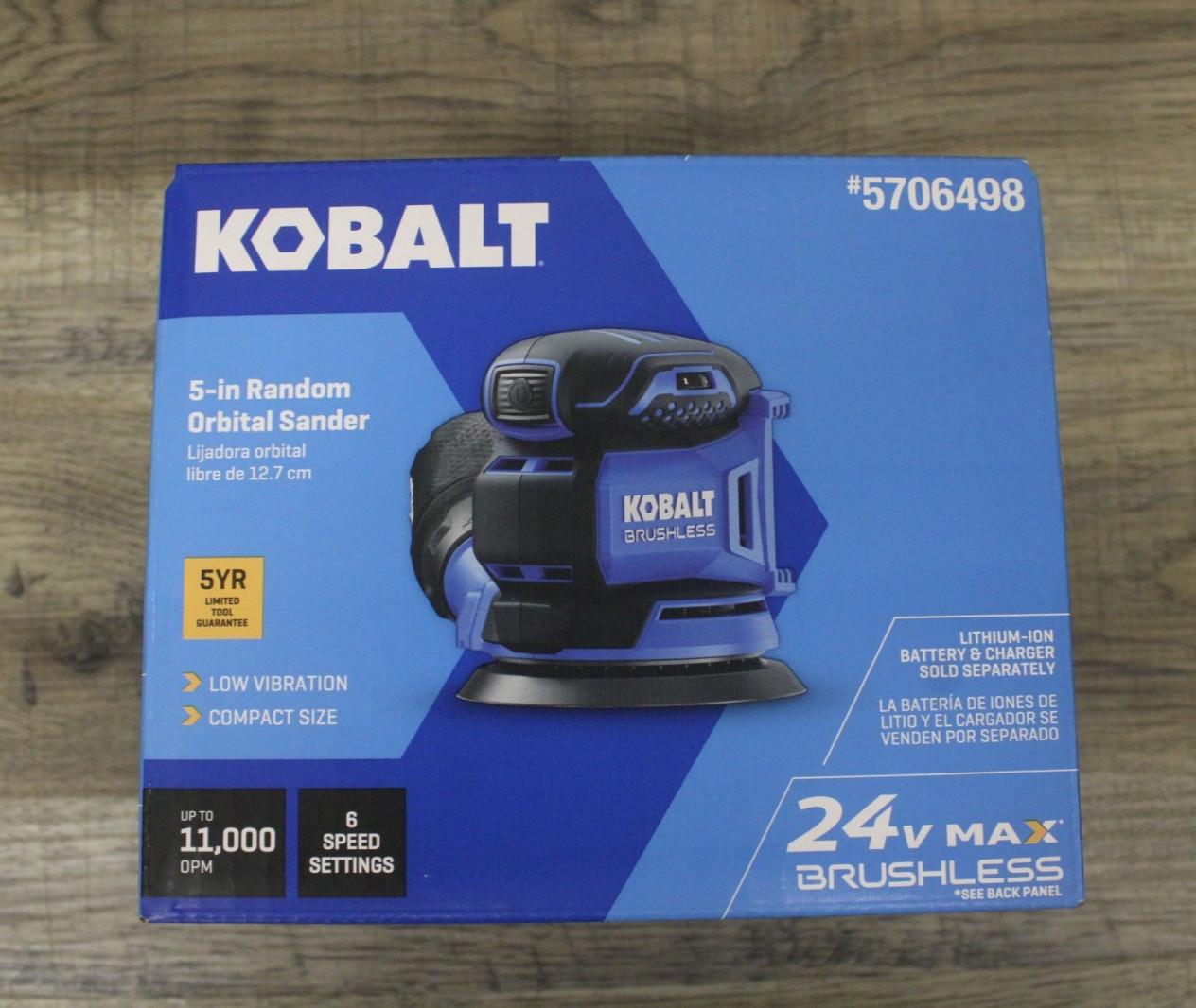 Kobalt KOS 224B-03 24v MAX 5-in Random Orbital Sander