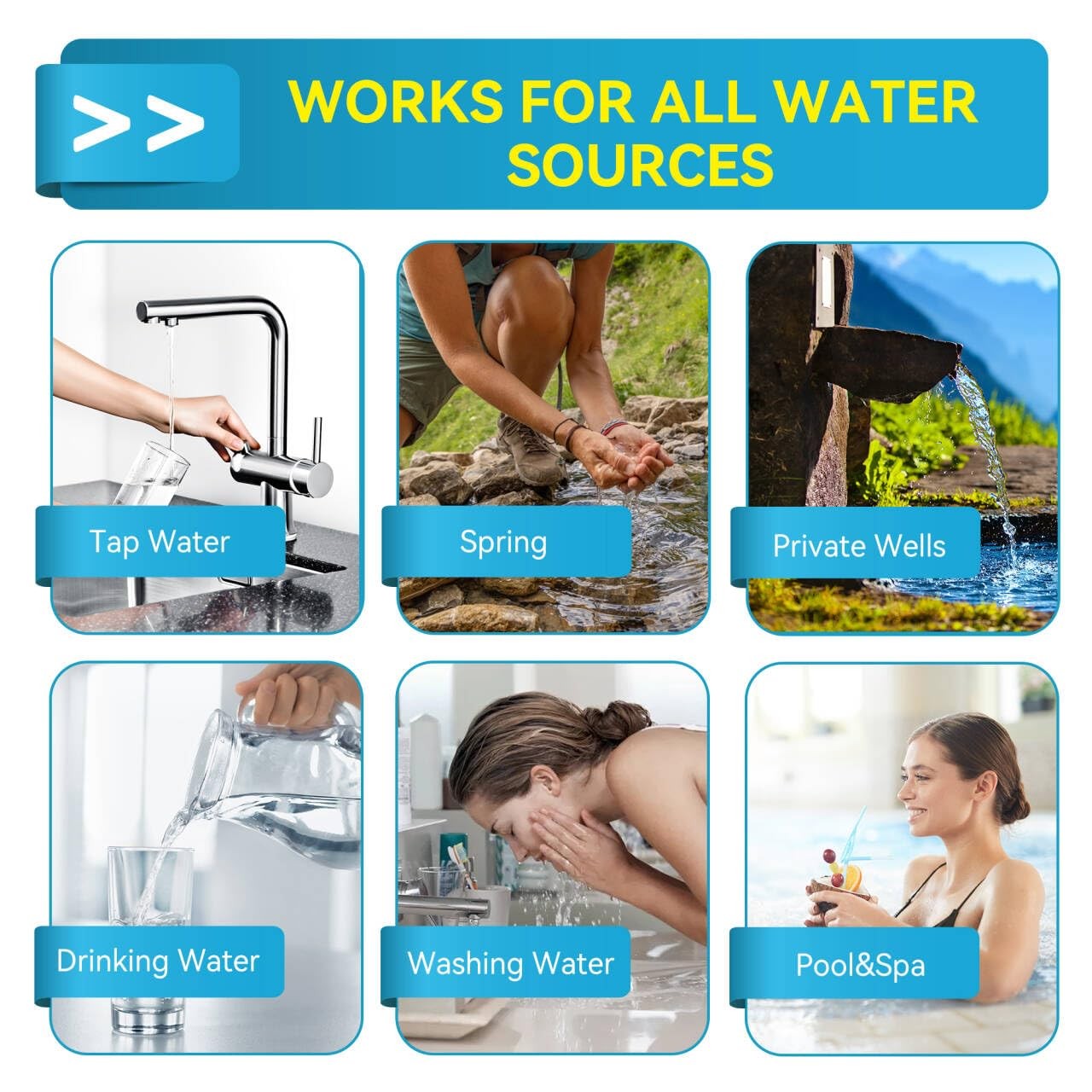 Heavy Metals Water Test Strips (8 Tests) - 100ct Home Testing Kit for...