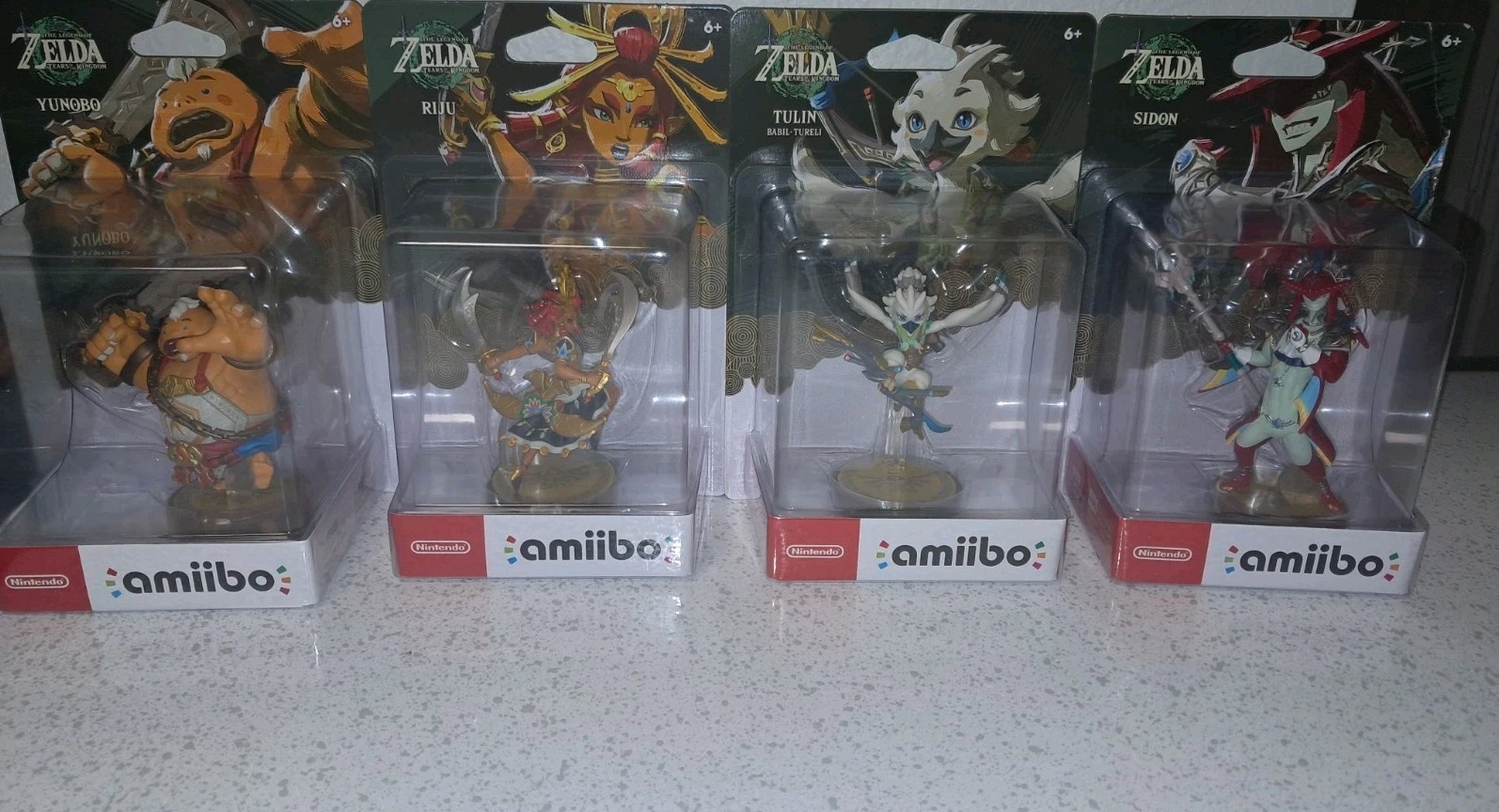 The Legend of Zelda Tears of the Kingdom amiibo Tulin, Yunobo, Sidon, Riju NEW!