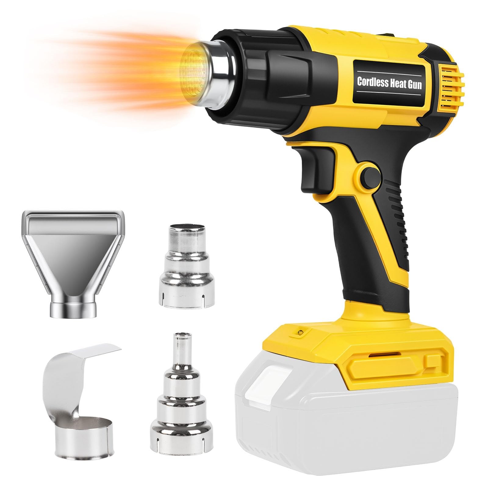 【380W・1022°F & 572°F】Cordless Heat with Makita 18V Battery, Hot Fast Heating ...
