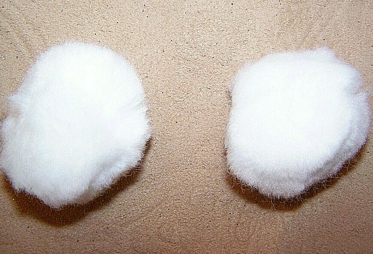 One Pair AQHA Legal Show Parade Mounted Shooting Horse Equine Ear Plugs White