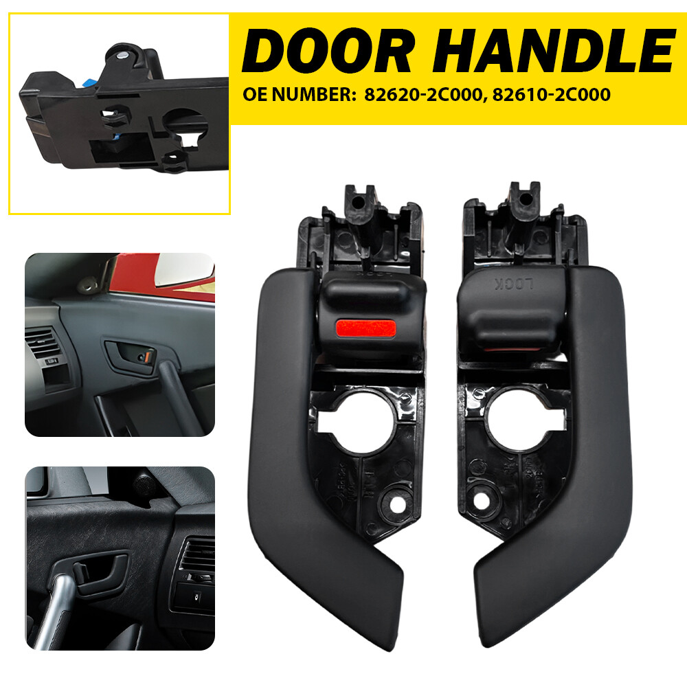 Pair For Hyundai Tiburon 03-08 Side Inside Interior Door Handle Front Right Left