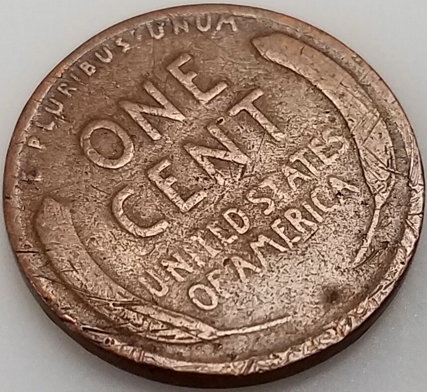 1911 Lincoln Cent, Mint Error, Lamination on the obverse!