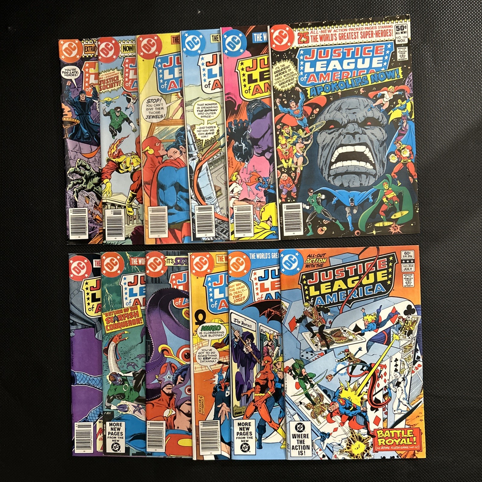 JUSTICE LEAGUE OF AMERICA 182 183 184 185 186 187 188 189 190 191 194 204 DC