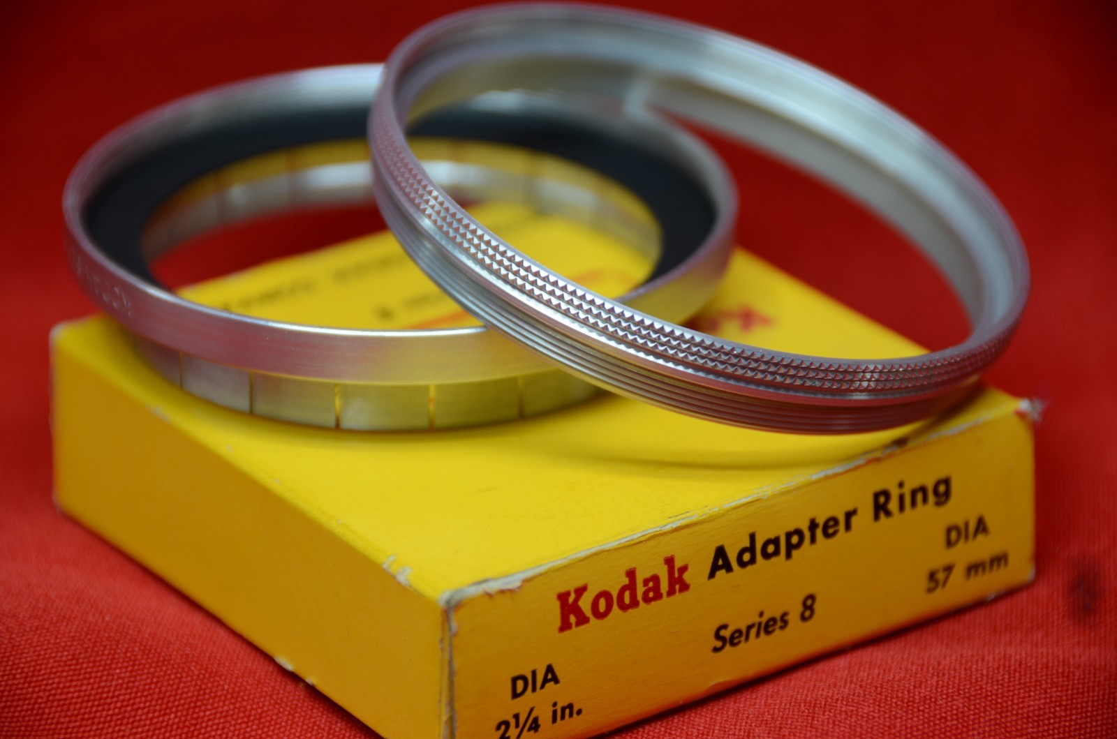 Kodak series V 8 VI Adapter ring 2 1/4" diameter 57mm Slip on