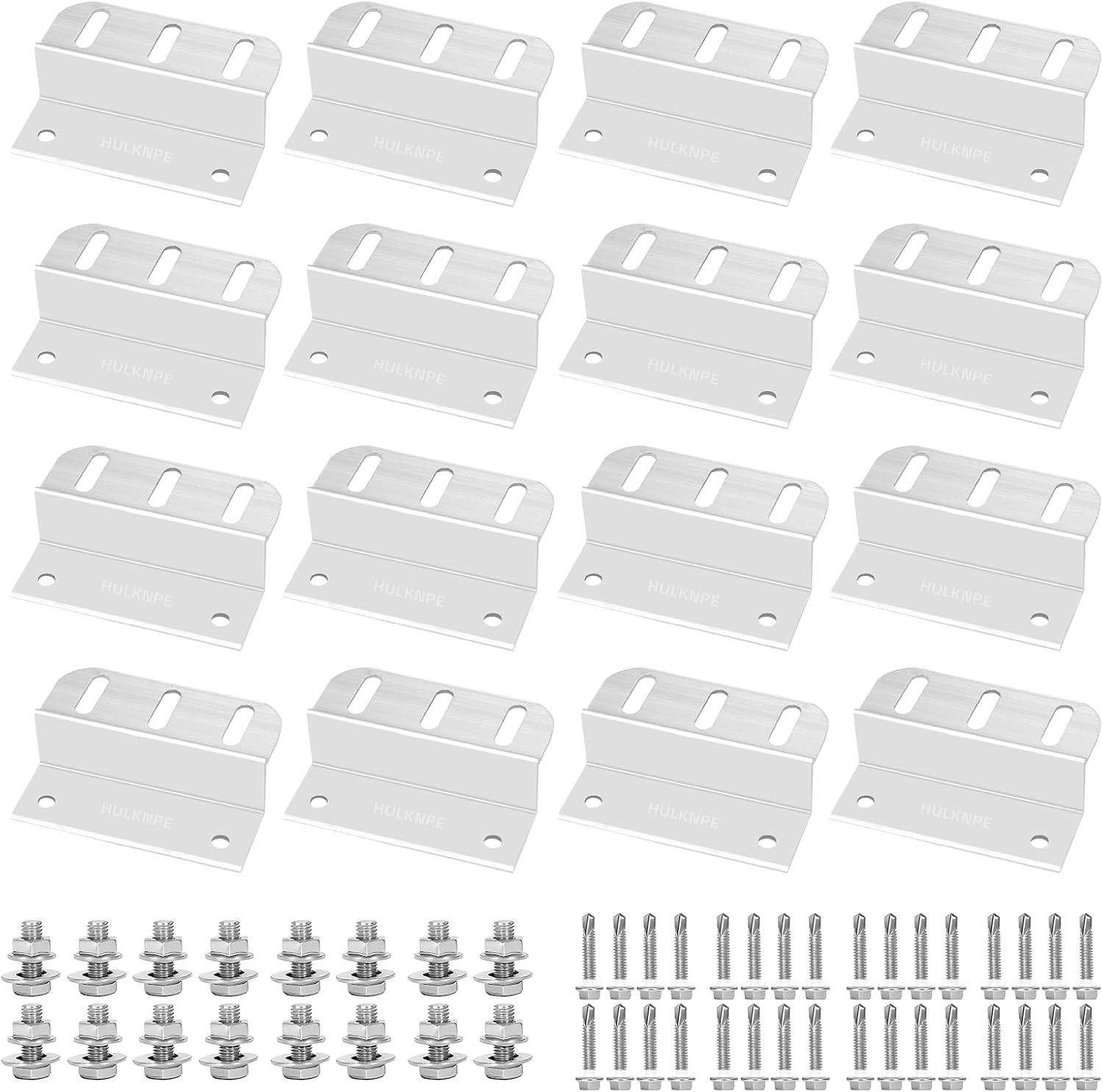 16 Units Solar Panel Mounting Brackets Z Brackets Mounting Kit Lightweight Boats