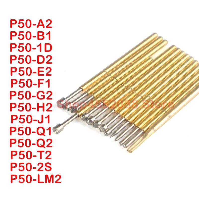 20Pcs P50-B1 P50-F1 P50-J1 P50-Q1 P50-A2 P50-Q2 Spring Test Probes Pogo Pin