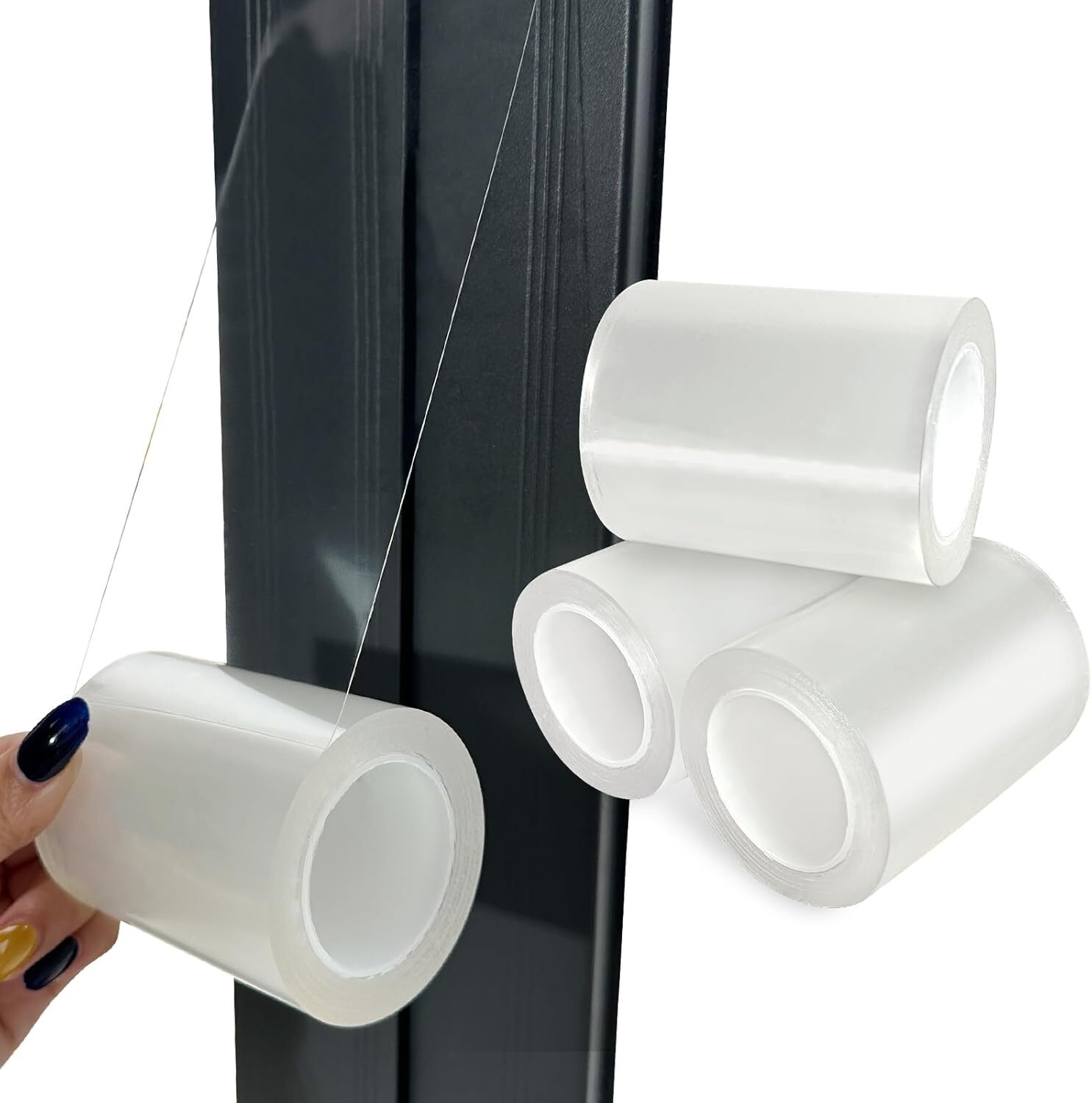 Transparent Window Weather Sealing Tape Reusable, Removable 3 Wide Window AC ...