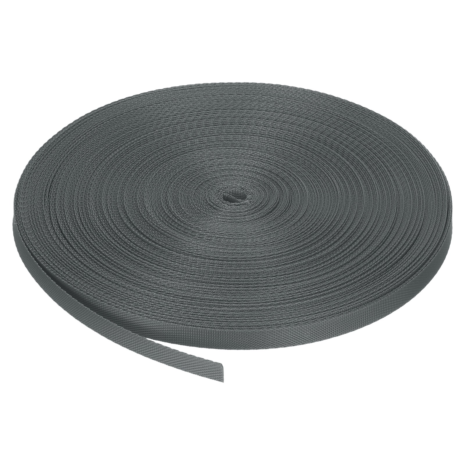 Nylon Webbing Strap Flat 3/8" 50 Yards Dust Grey for DIY Backpack Luggage-rack