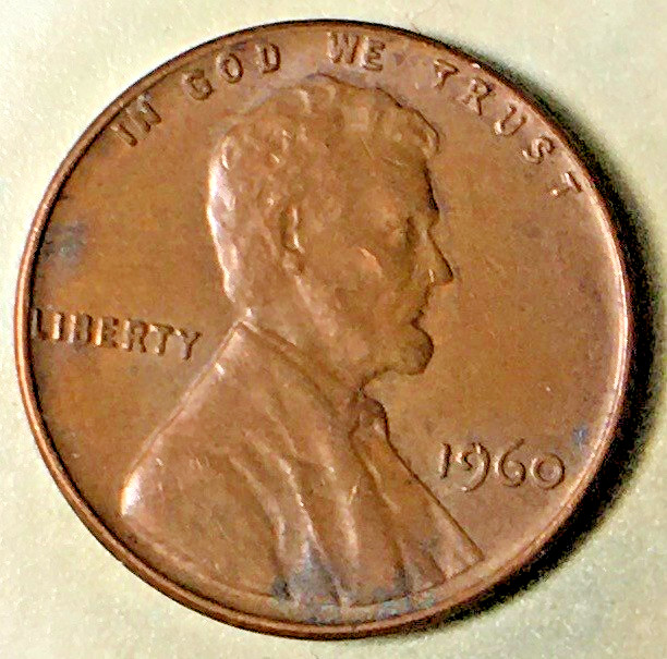 1960 Lincoln memorial cent varieties large date vintage coins VF free shipping!