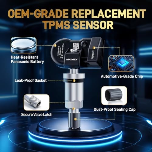 Chevy TPMS Sensor, Pre-Programmed 433MHz for Silverado 2019-2025, Traverse