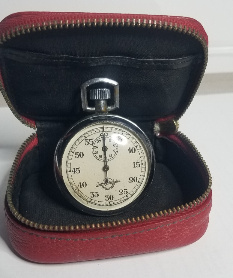 vintage mechanical stopwatch Zlatoust Soviet USSR WORKING