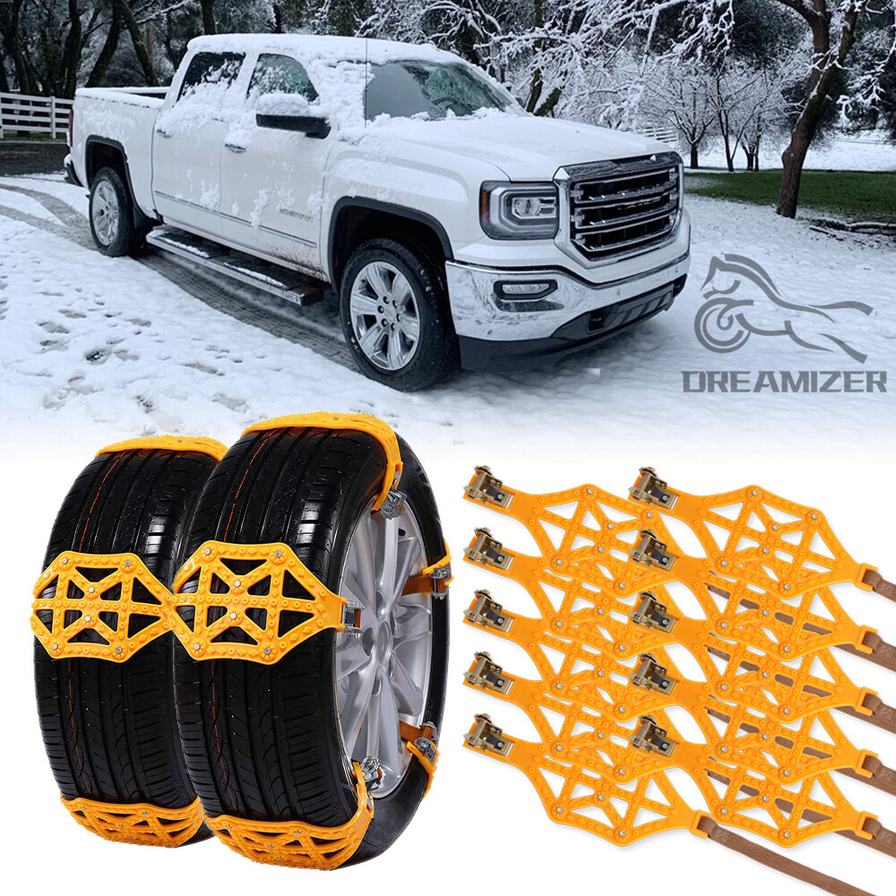 10x Truck Wheel Snow Tire Chain Anti Skid Emergency For GMC Sierra 1500 2500