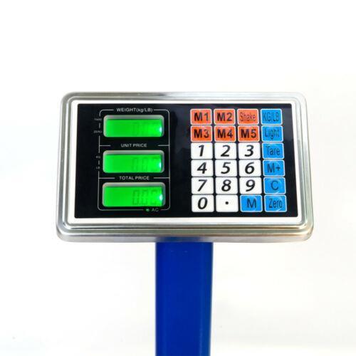 New 300kg/660lb Weight Computing Digital Floor Platform Scale Postal Shipping