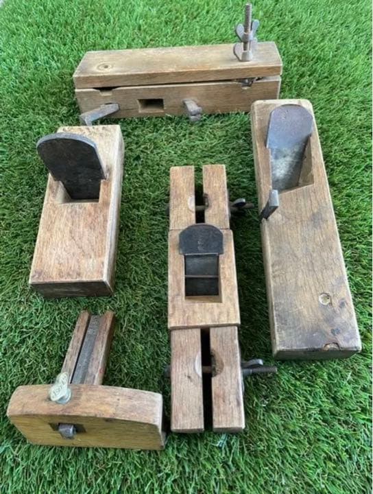 Kanna Japanese Carpentry Woodworking Tool Hand Plane KS01 Set Lot of 5