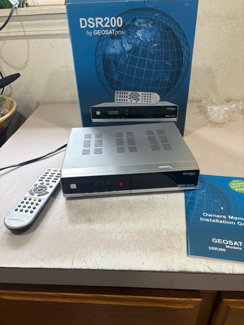 GEOSATpro Silver DSR200 Satellite Receiver with Remote Working From a Church