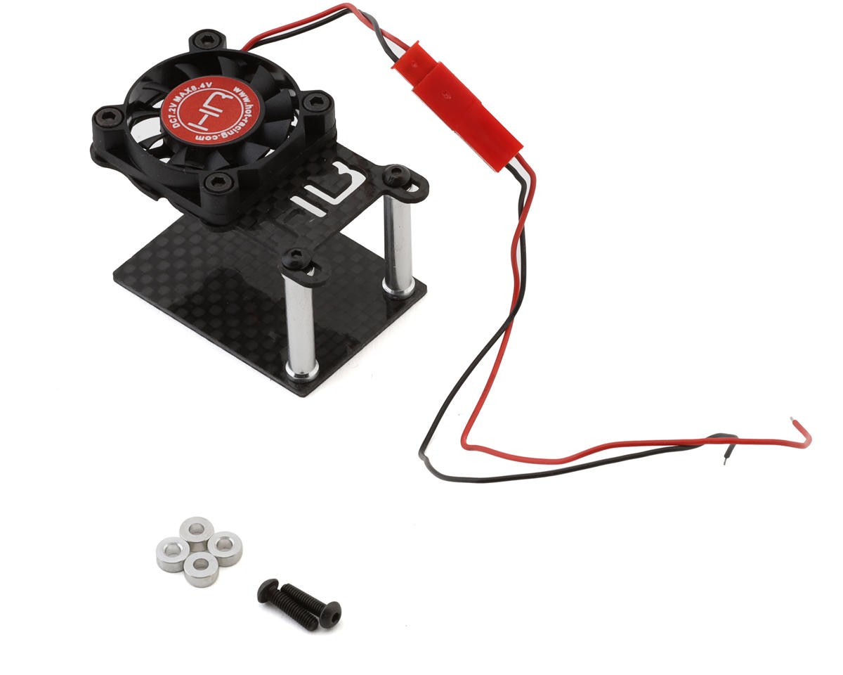 Hot Racing ESC Cooling Fan w/Adjustable Carbon Fiber Base [HRAESC303G01]