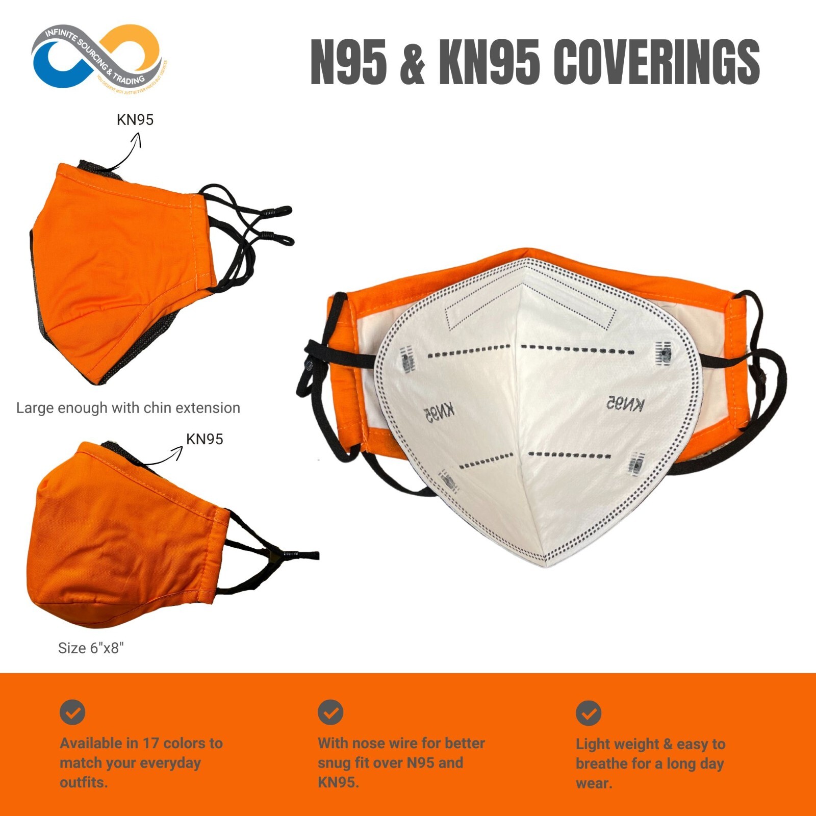 Face Mask, Mask with Nose Wire, Cloth Face Mask, Reusable & Washable Face Mask