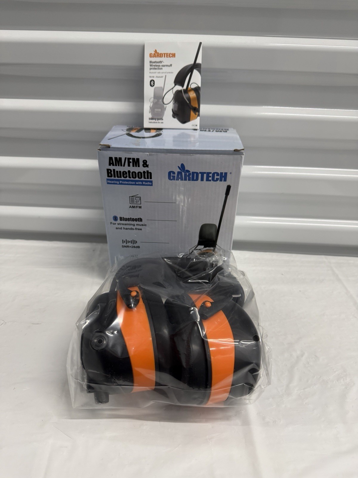 Gardtech AM/FM Bluetooth Hearing Protection Earmuffs Open Box Ships USA