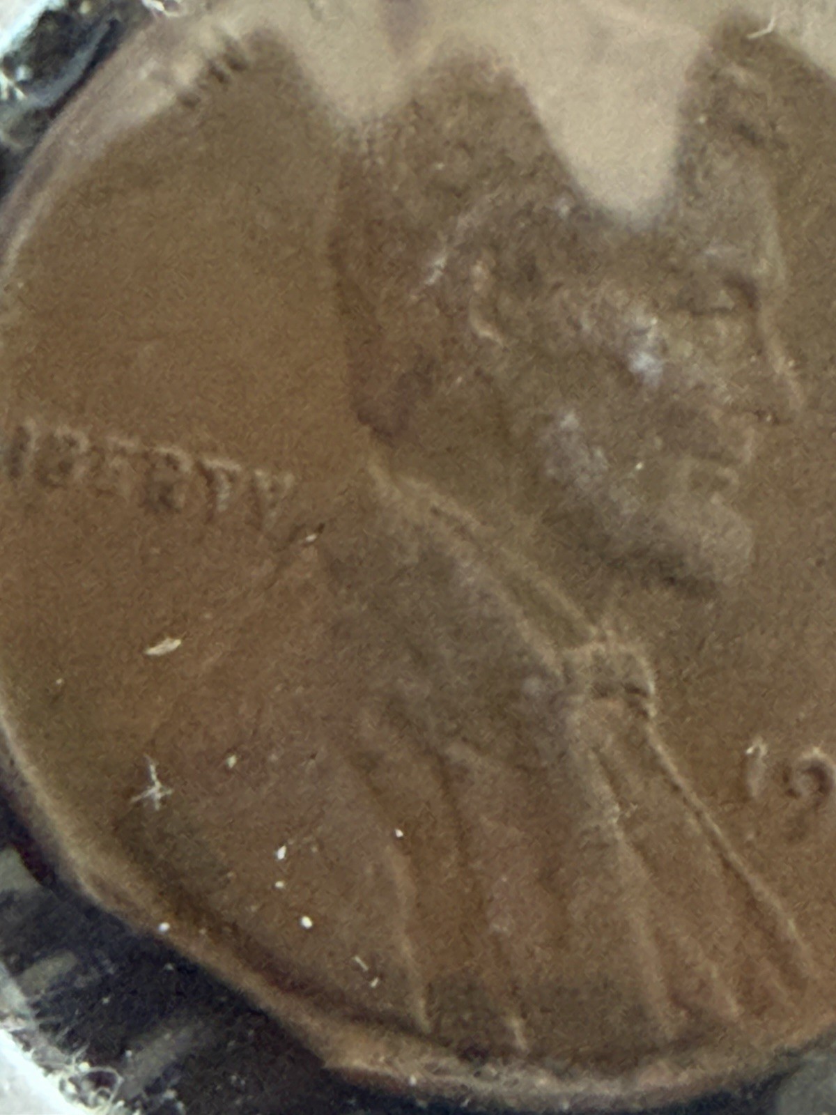 1940 Lincoln Cent Mint Error Clipped XF