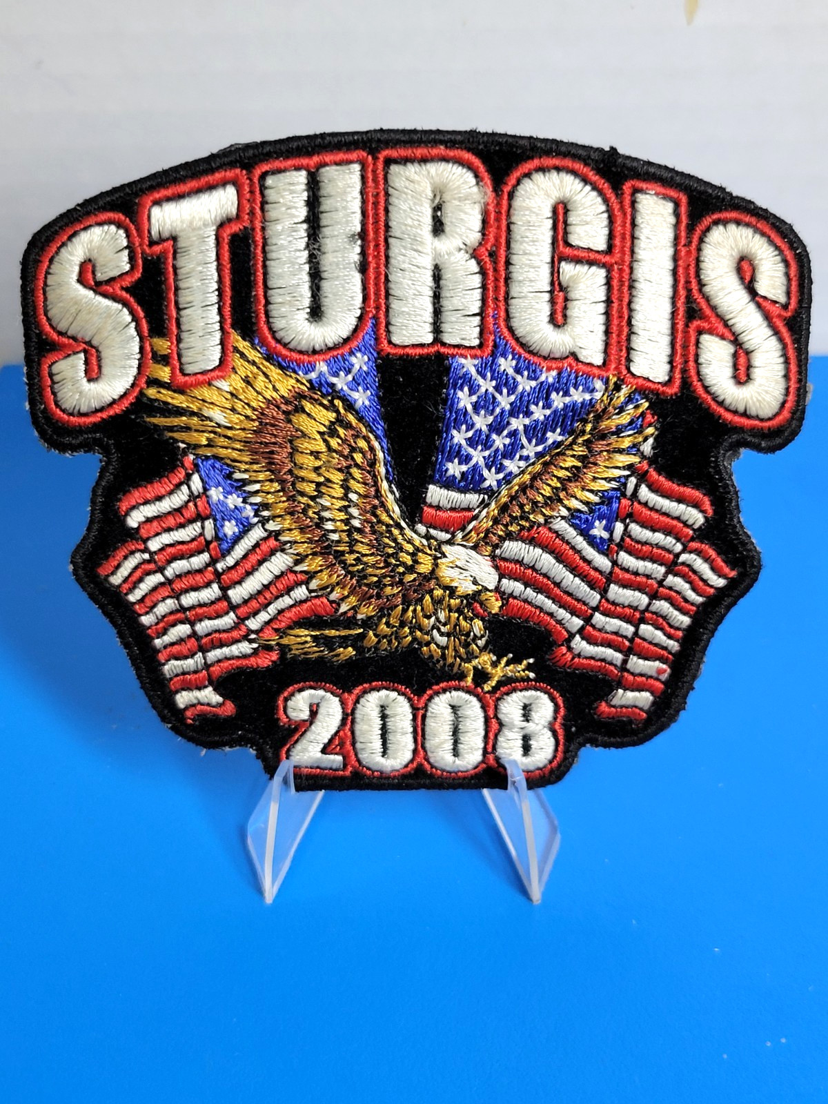 Sturgis 2008 Eagle Flag Patch South Dakota