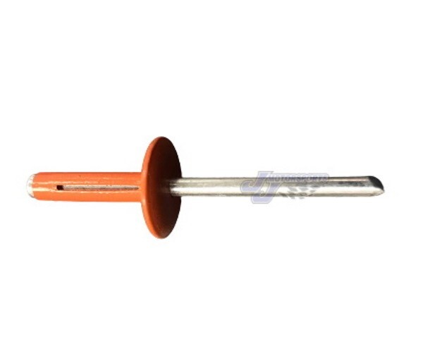 Large Head Orange Exploding Rivets Pop Rivet 100 ct. Tri-Fold Racing Fasteners