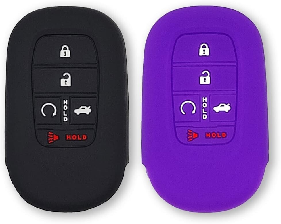Autobase Silicone Key Fob Cover for 2022-2025 Honda Civic Accord HR-V CR-V Pilot