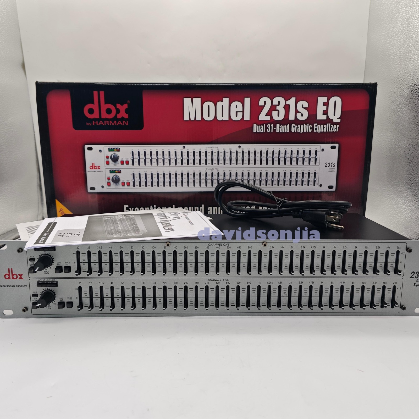NEW DBX 231S Dual 31 Band Graphic Equalizer Pro Audio Rack Mount EQ w/ US