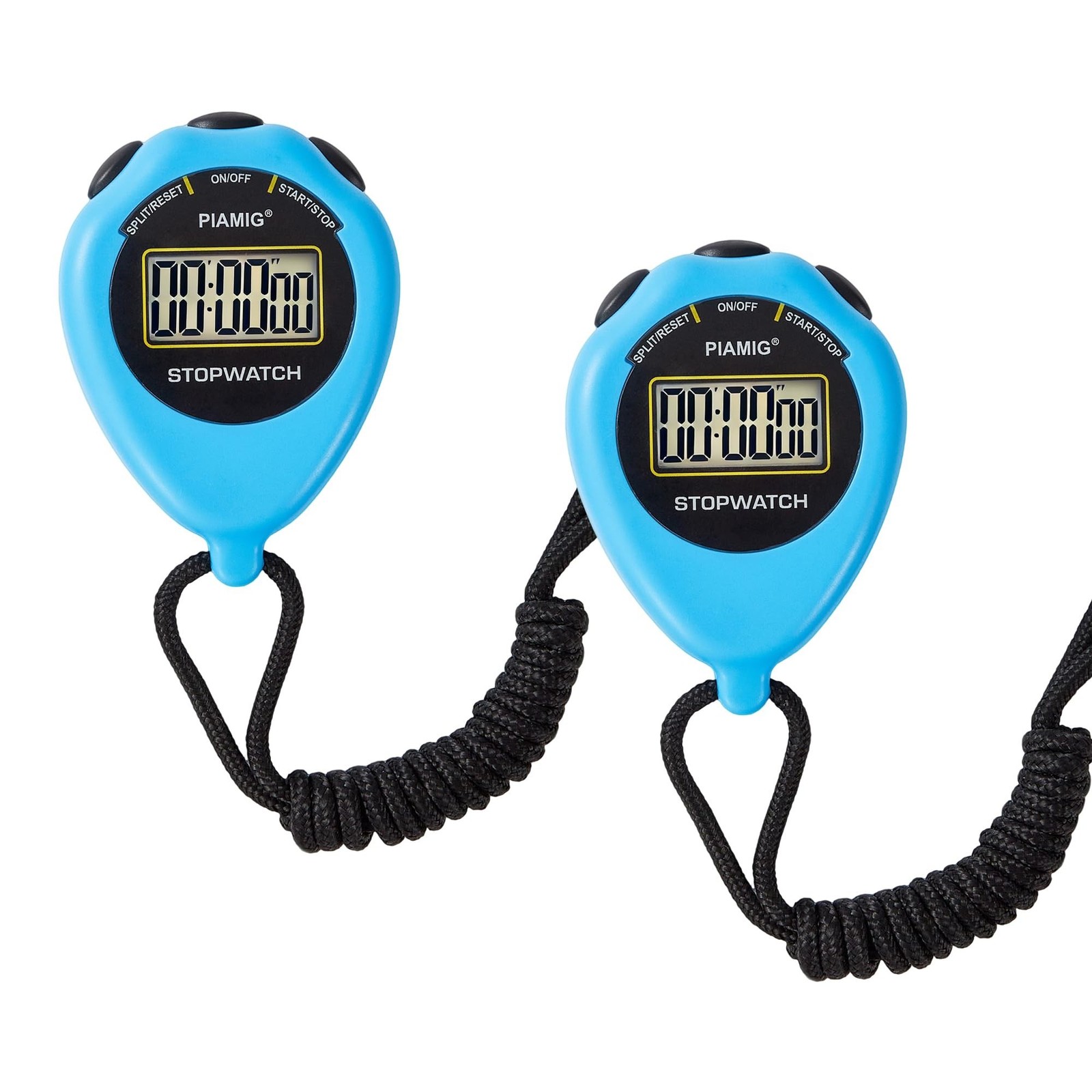 Simple Stopwatch Sport Timer Only Stopwatch Mode, 2 Pack Large Display Digita...