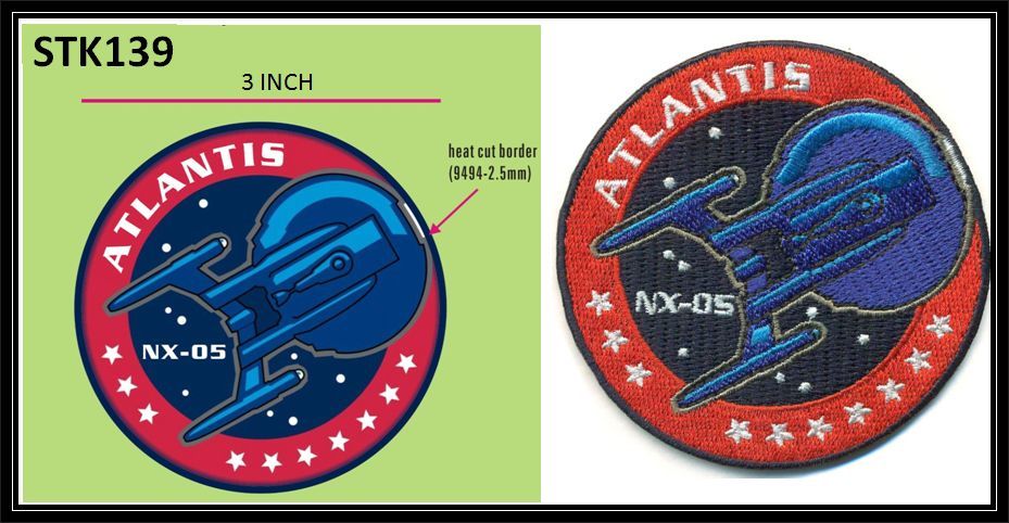 STAR TREK NX-05 ATLANTIS HAT PATCH - STK139