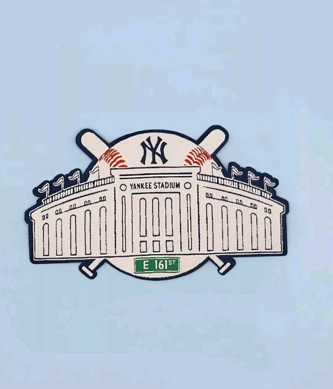 New York Yankees Stadium Woven Iron-on Patch Baseball-4.5 Inch