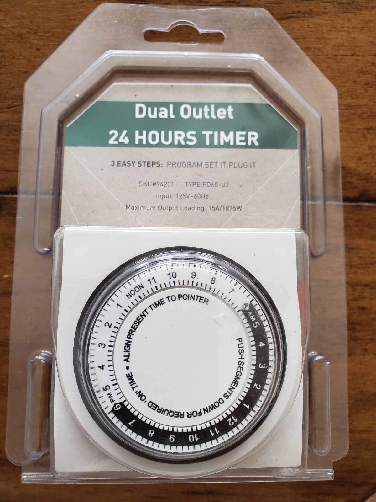 DUAL OUTLET UL LISTED 24 HOURS TIMER BY TRI HYDROPONICS