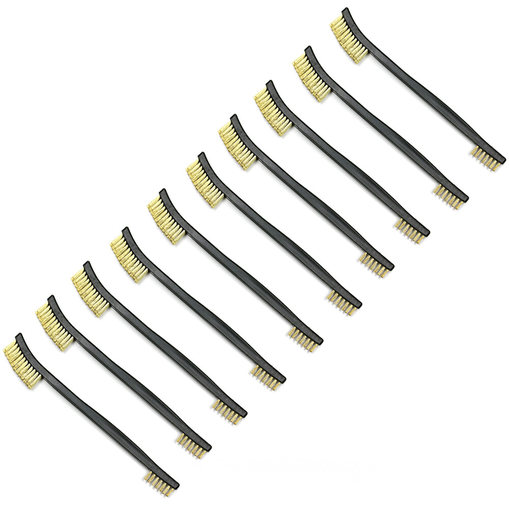 MaximalPower Double-Ended Brass Brush Lot for Pistol Rifle Shotgun Gun Cleaning