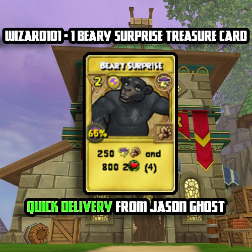 Wizard101 - 1 Beary Surprise Treasure Card - ✅Quick Delivery from Jason Ghost