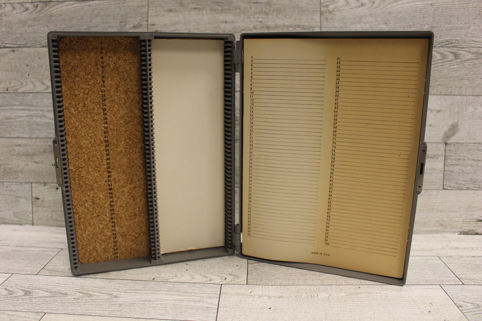 Vintage Microscope Microslides Storage Case - Used