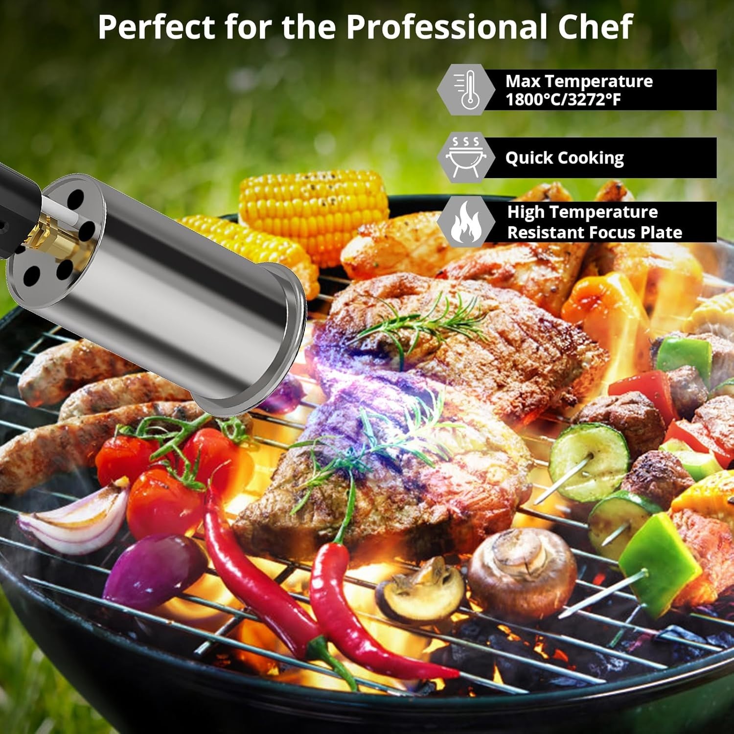 L8010 Precision Cooking Propane Torch – Adjustable Flame for Culinary Excellence