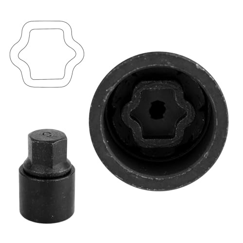 C-Wheel Locking Nut Removal Tool, Special Steel Wheel Anti Theft Lug Nut Key