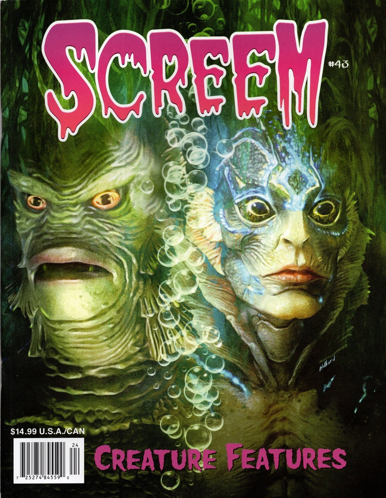 Screem #43 magazine PX limited cover edition Hilliard Creature Black Lagoon more