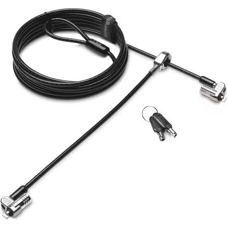 Kensington K65048ww Cable Lock, Keyed Different, Carbon Steel