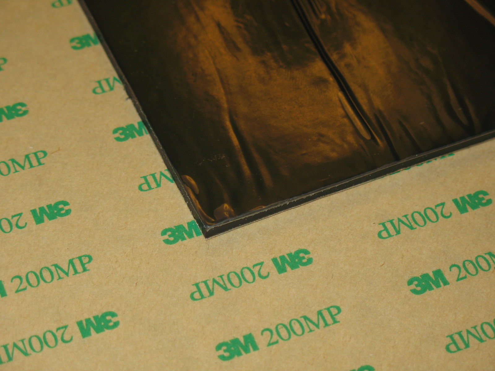 SORBOTHANE SHEET 6X6x1/8" VIBRATION ISO RUBBER PAD 50D with 3M ADHESIVE BACKING