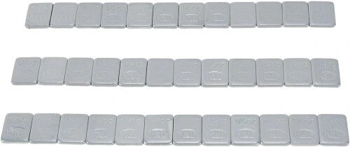 K L Supply 32-2415 Steel Stick On Wheel Weights Silver - 1/4oz. 36 total