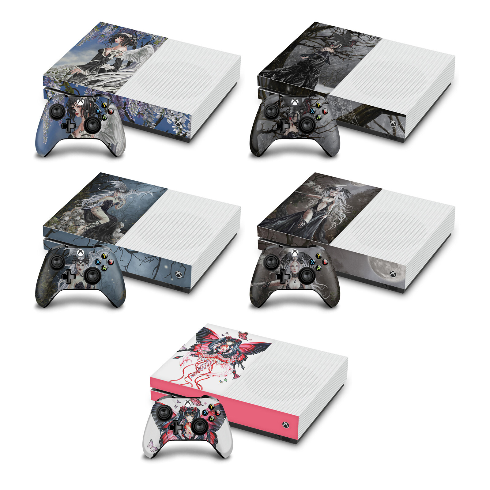 OFFICIAL NENE THOMAS GOTHIC VINYL SKIN DECAL FOR ONE S CONSOLE & CONTROLLER