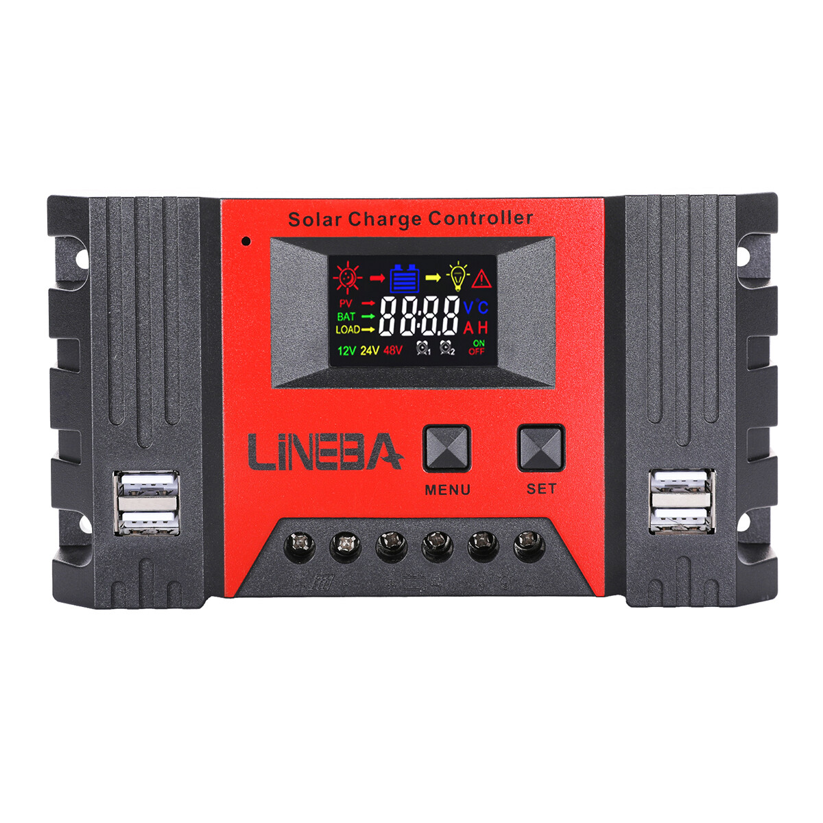 30A 12V/24V AUTO PWM Solar Charge Controller Solar Panel RV Battery PV Regulator
