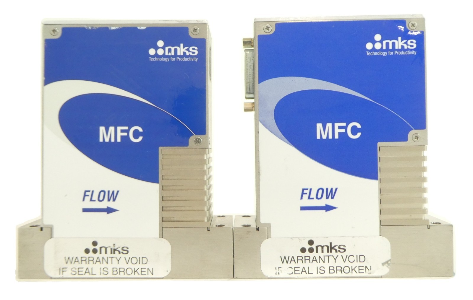 MKS Instruments P4B-33372 Mass Flow Controller MFC Reseller Lot of 2 Working